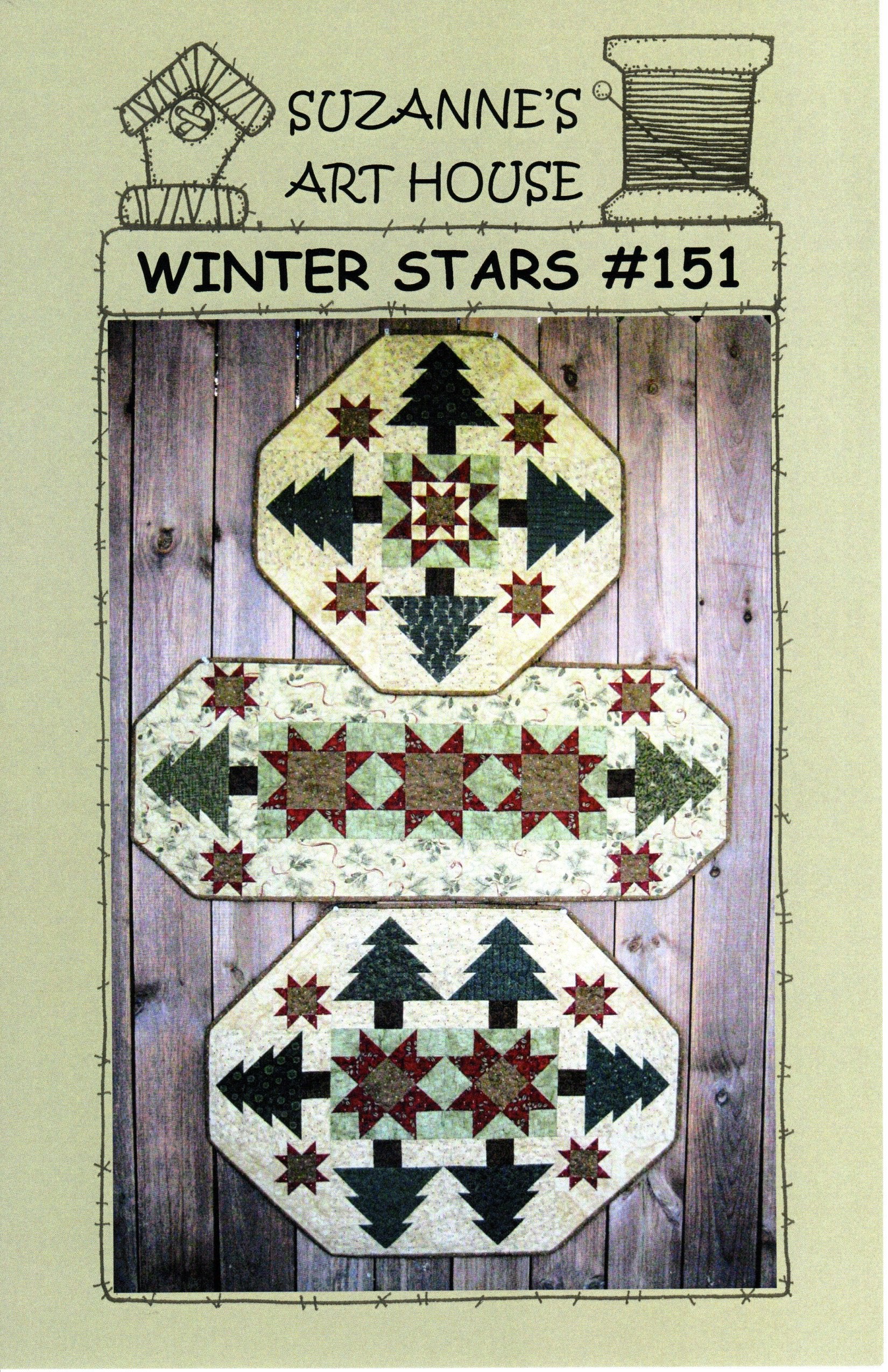 151: Winter Stars Pattern | Suzanne's Art House